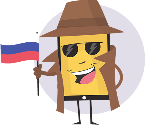 фигурка для ложного номера вызывающего абонента Русский Russia ru-RU